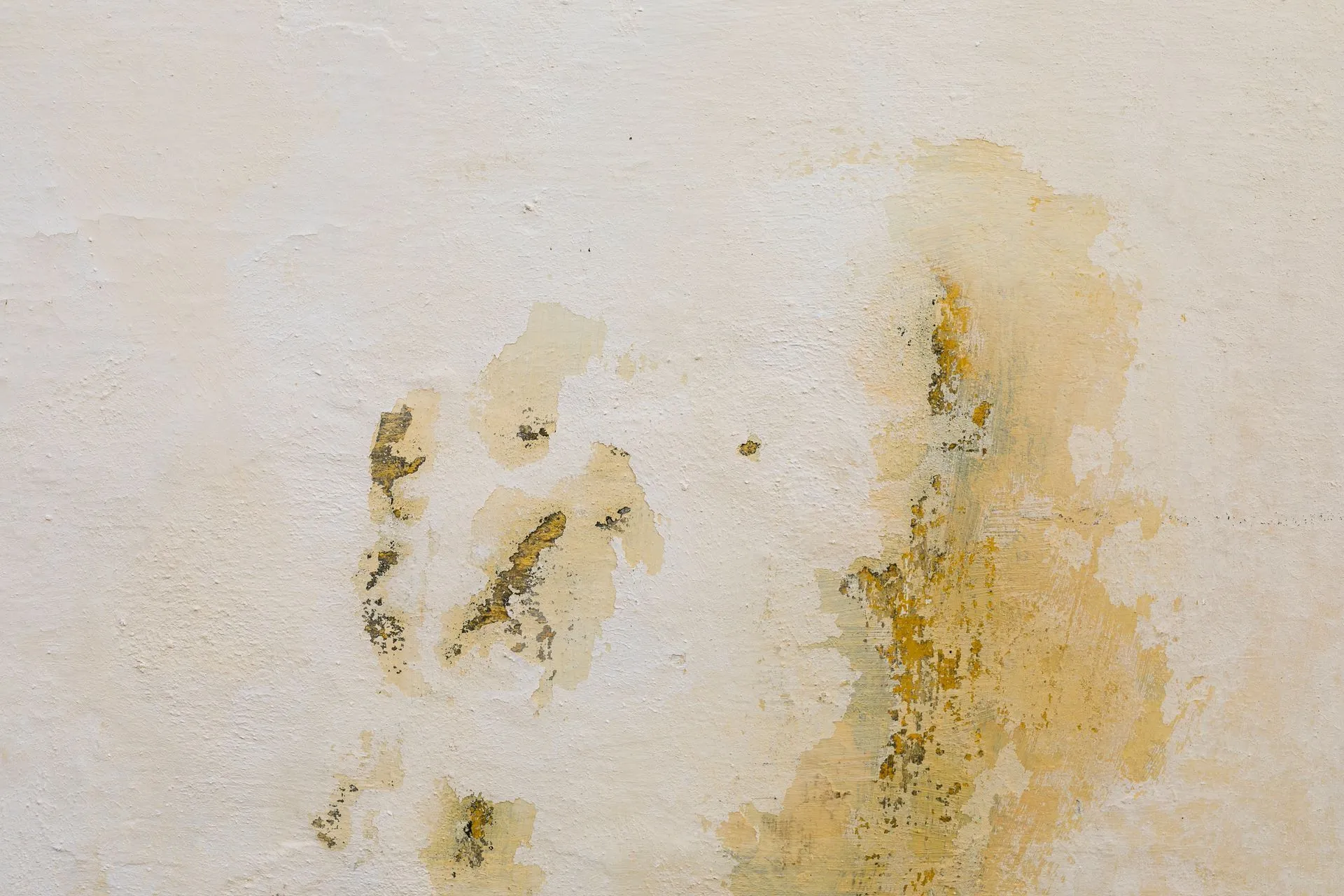 concrete surface with stains